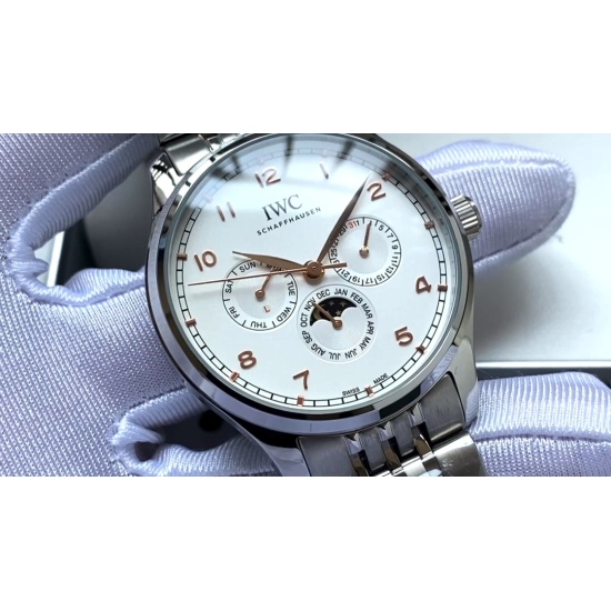 20240408 480. Universal IWC ‼️ Portuguese series, model: IW344202. Schaffhausen - Swiss watchmaker Schaffhausen IWC Universal Watch adds a 42mm diameter watch to its IWC Portugal series perpetual calendar watch, with small dials displaying the date, month