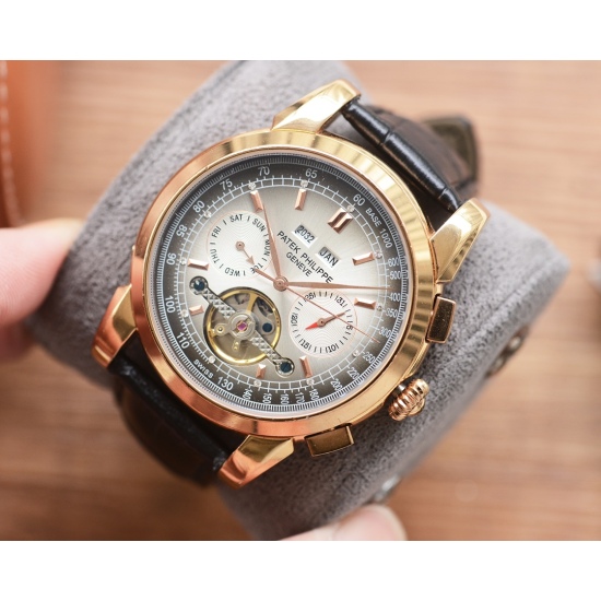 20240408 530 Men's Favorite Multi functional Watch ⌚ 【 Latest 】: Patek Philippe's Best Design Exclusive First Release 【 Type 】: Boutique Men's Watch 【 Strap 】: Real Cowhide Watch Strap 【 Movement 】: High end Fully Automatic Mechanical Movement 【 Mirror 】: