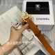 On December 14, 2023, Chanel's new small fragrance has a width of 3.0cm and is exquisitely crafted with diamond buckle heads. Gold and silver buckles are specially designed for women's casual small waist belts, with cabinet packaging