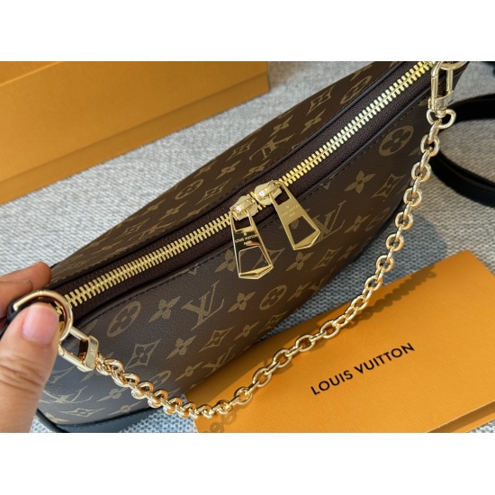 265 Comes with Box (Customized Edition) Size: 29 * 16cmL Home Classic Horn Bag Vintage Classic Shoulder Bag with Shoulder Strap Configuration ➕ Chain single shoulder crossbody is unbeatable and versatile!
