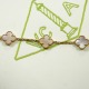 20240410 250 batches of high version Vanke Yabao Pink Shell Bracelet VCA Au750 Rose Gold Chain Real Shooting High end Original Edition Made of Pure Silver High version Natural Stone Jewelry Family Vanke Yabao Five Flower Bracelet Five Four Leaf Clover Bra