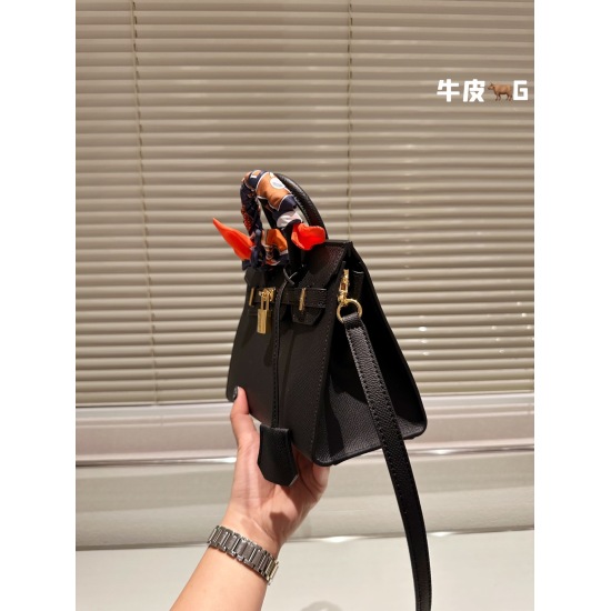 On October 29, 2023, top grade pure leather P320 with box scarves Herms/Hermes Platinum Bag high-end quality counter The latest imported lychee pattern star with the same original quality, Herms Every girl's essential item size: 20cm