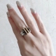 20240411 BAOPINZHIXIAAODior Wheat Ear Leaf Crystal Ring is an absolute immortal design, with a ring that can be worn on both sides for both hands and hands. It looks stunning when worn on both sides, Madam. When it appears white, it must be in size 678, s
