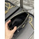 20231128 batch: 630 black gold buckle paint leather_ The latest BECKY diamond stitched double zipper handbag from the counter is made of Italian imported patent leather, paired with diamond stitched patterns and a minimalist iconic logo. It is grand, clas