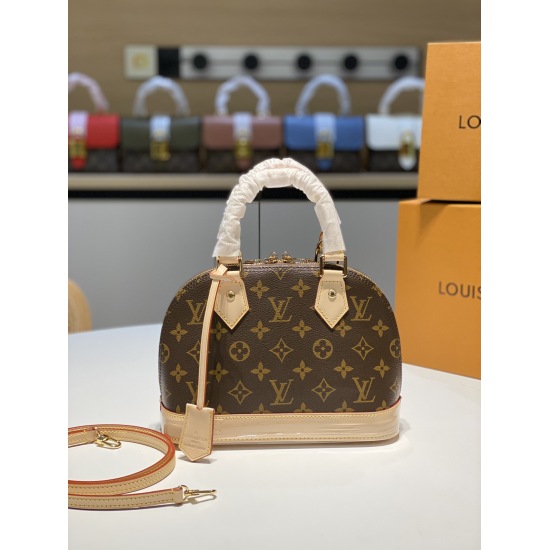 2023.10.1 p335 Upgraded Sealed Folding Box Packaging Lv alma bb Old Flower Yellow Skin Shell Bag Original High Quality Bag This Retiro handbag is made with iconic old flower fabric for classic eternity. The elegant and understated exterior design and spac