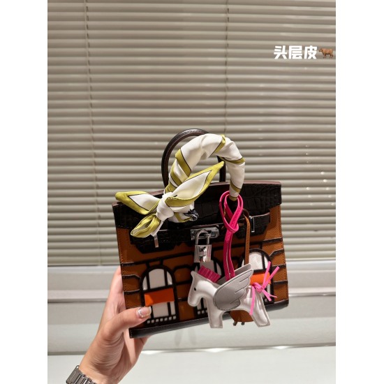 On October 29, 2023, top grade pure leather P365 scarves, Hermes/Hermes Platinum Bag, high-end quality counter, latest imported lychee pattern star, same original quality, Hermes essential item for every girl Size: 20cm