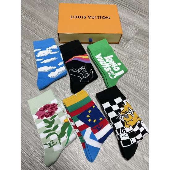 2024.01.22 Lv Combination Pack 1 Box of 6 Pairs