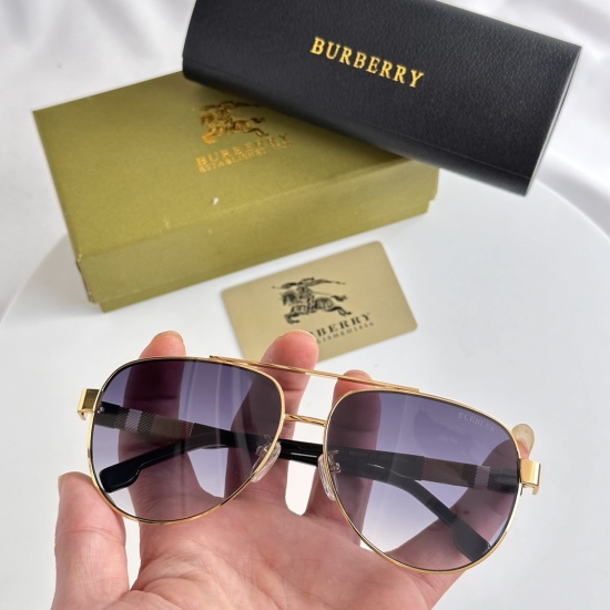 220240401 120 ‼️ Burberry genuine male patterned pilot sunglasses BE4211