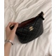 P1040 ✅  CHANEL 23A Hobo Underarm Bag 23A Advanced Handicraft Workshop Series Hobo This chain is truly stunning, with a strong sense of craftsmanship and a black and gold color scheme ➕ Diamond pattern, soft sheepskin, needless to say, too classic! The ne