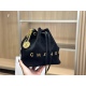 2023.10.13 285 full leather size: 20 * 21cm Chanel 2023 bucket bag with shoulder strap matching details