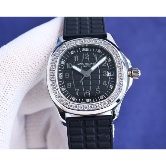 20240417 Elegant Knowledge: TW New Product. White Shell 1400 Rose Gold 1450 TW New Product! The new factory product, Patek Philippe AQUANAUT series mechanical female grenades, has emerged, bidding farewell to the era of fake movements. Case: With a diamet
