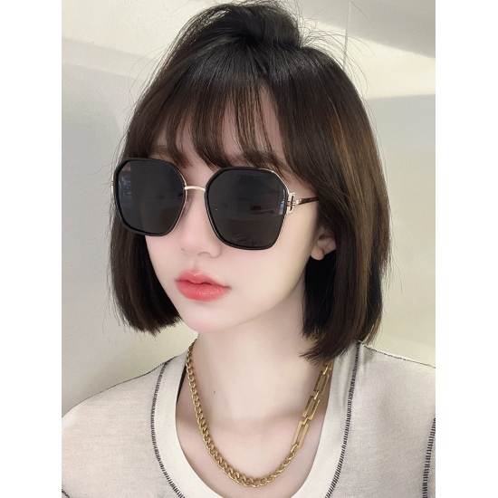 220240401 P80 GUCCI2024 official new model with many celebrities in the same style [color] ‼️‼ New large frame polarized sunglasses, Polaroid ultra clear and thick sunglasses, model: G2823