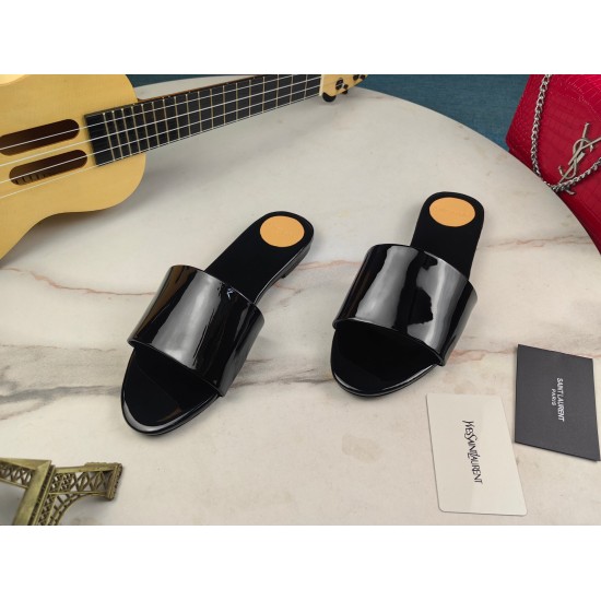 20240403 230 [Saint Laurent] Saint Laurent, flat sandals 2024 early spring counter synchronized with the latest models, YSL, logo letter buckle decoration, classic and beautiful masterpiece counter, the hottest spring and summer collection, combining temp