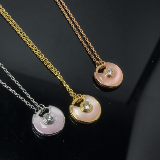 20240411 BAOPINZHIXIAO Cartier Necklace Talisman Pink Shell Necklace Number: CZ003940035