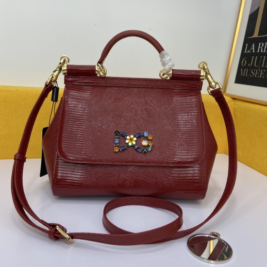 20240319 Batch 510 [Dolce Gabbana Dolce&Gabbana] Original Perfect Bag Shaped Imported Head Layer Lizard Pattern Cowhide, Customized Vacuum High Electroplated Hardware Versatile Bag Type Handheld Crossbody Suitable for Any Occasion, Gorgeous and Amazing Fo