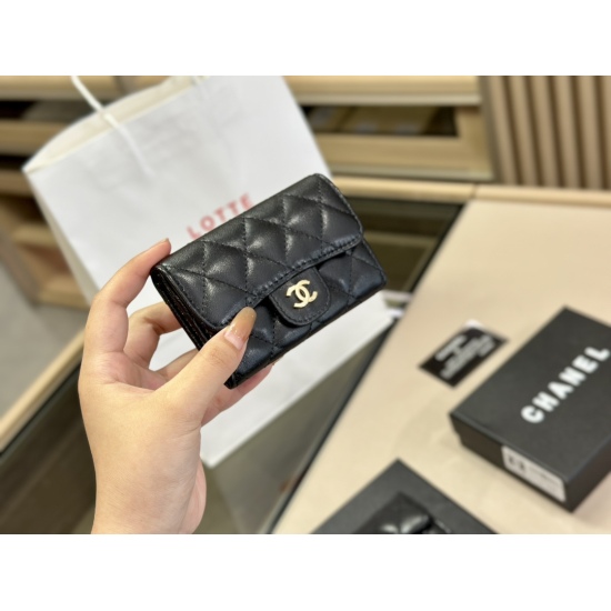 2023.10.13 140 Box size: 7 * 11cm Chanel Coin Bag Chanel Card Pack ⚠️ Full skin inside and outside! A daily travel card that is sufficient! (The packaging is very high-end) ❤️）