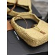 20231128 Batch: 630 [Apricot Color] Small Number_ LE 5 A ̀  The 7 armpit woven bag is full of artistic atmosphere. The Lafite grass weaving is very solid and textured, with a French lazy style. It won't make mistakes when paired with private clothing in d