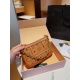 2023.08.14 Mcm delmy Cognac Mahjong Bag Size 2142 Gift Box Packaging
