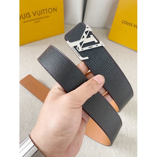 2024/03/06 P170LV: Original quality black cross patterned cowhide top layer combined with earthy yellow collection patterned calf leather top layer, paired with letter engraved high-quality steel buckle 4.0cm supporting NFC