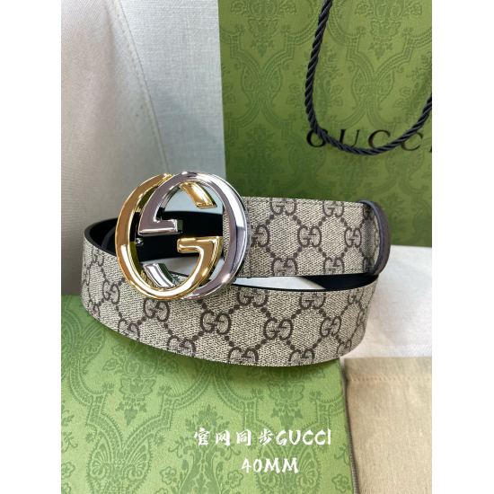On December 14, 2023, Gucci Gucci's official website features classic and authentic specifications, as well as original order quality ✨ PVC Jacquard Fabric Top Layer Cowhide Bottom Official Website 38mm
