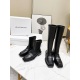 20240410 Balenciag Balenciag TROOPER square toe full leather short boots, original 1:1, with a three-dimensional printing process letter log on the upper, exploring the concept of originality and appropriation in the fashion industry. Comfortable to wear,