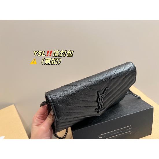 2023.10.18 P195 folding box ⚠️ Size 22.15 Saint Laurent envelope cool and cute extreme beauty is you