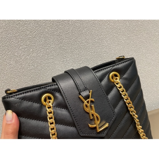 2023.10.18 Gold deduction p195 ⚠️ Size 26.20 Saint Laurent Chain Bag! Madam and Madam, they look great! Classic 
