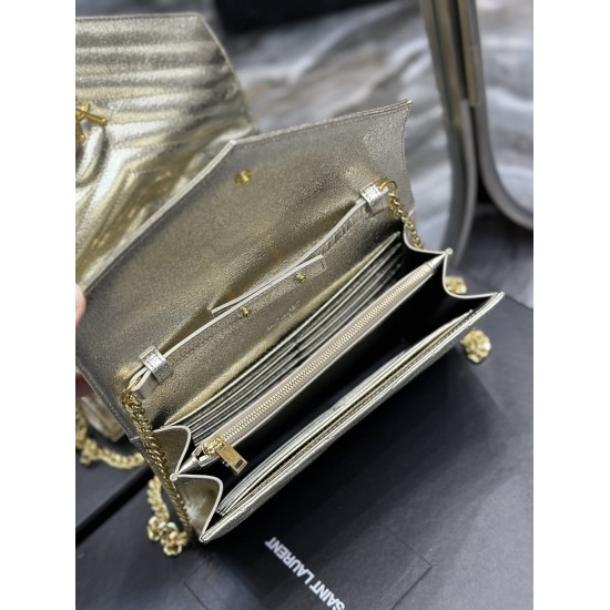 20231128 batch: 610 gold diamond pattern gold buckle_# Monogram woc # MONOGRAM envelope bag. A super practical small bag, the most classic style, upgraded to the highest version, made of 100% Italian cowhide and finely handcrafted; Customized metal Y fami