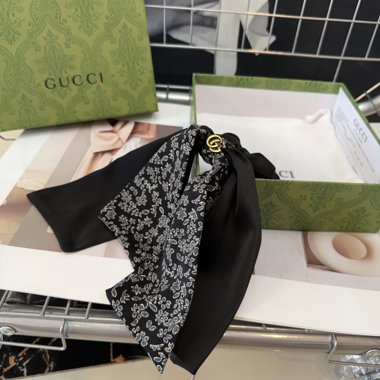 220240401 P 55 comes with packaging box Gucci (Gucci) GG letter small floral hair loop, fashionable and versatile, especially durable! Elegant little ladies must have