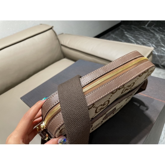 2023.10.03 P160 box matching ⚠️ Size 26.19 Gucci Double G Canvas Courier Counter New Product Likes Classic Old Flowers, Large Capacity, High Cost Performance, Versatile and Versatile