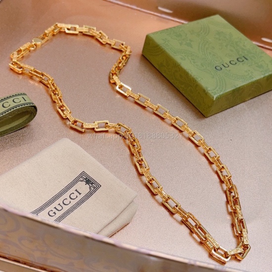 2023.07.23 1 (Luxury Edition) Gucci Necklace: The latest chain has a higher grade and is the same as the star model. It took over a month to create the latest Anger Forest series double G Gucci necklace chain with exquisite craftsmanship and pure handmade