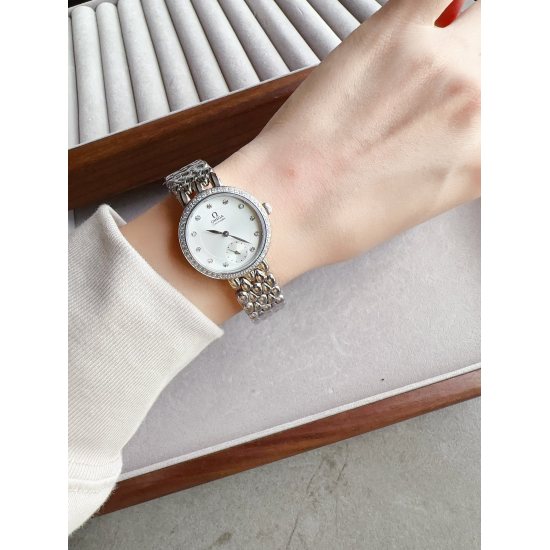 20240408 White 250. Gold+20. Diamond+30. Omega OMEGA Boutique Goddess Droplet Collection Watch. Exquisite and beautiful design allows your beauty to be everywhere, and also blends luxury and classic to create stunning masterpieces. The dial is fresh and e