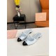 20240403 2802074 Miumiu Early Spring Fashion Splicing Slippers Fabric: Imported Patent Leather Inner Lining: Imported Mixed Sheep Lining Sole: Original Imported Genuine Leather Sole Padding: Air Pressure High Frequency Wave