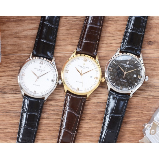 20240417 White 570, Gold 590, Steel Strip ➕ 20 Men's Favorite Three Needle Watch ⌚ [Latest]: Patek Philippe Best Design Exclusive First Release [Type]: Boutique Men's Watch [Strap]: Real Cowhide/316 Strap [Movement]: West Rail 8215 Movement [Mirror]: Mine