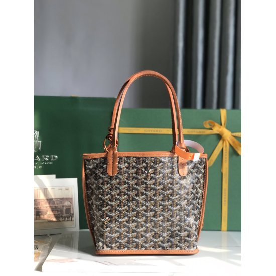 20240320 p810 [Goyard Goya] Upgraded double-sided mini tote, Anjou Mini limited edition customization - three color Y-shaped letter painted style, after multiple studies and improvements, continuously improving the fabric and leather, exclusive customizat