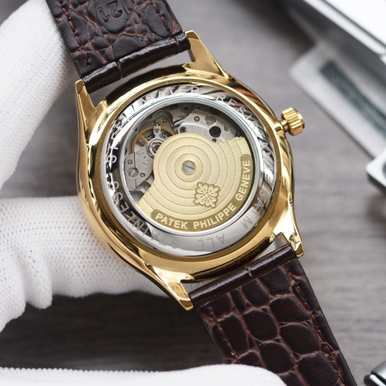 20240417 White Shell 570 Gold ➕ 20 steel ➕ 20. Brand: Patek Philippe - PATEK PHILIPPE Series: New Men's Flywheel Watch Movement: Equipped with Japanese fully automatic mechanical material: 316 stainless steel case, genuine cowhide strap or stainless steel