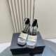 20240407 Factory Price 350Versace | Versace 24S Spring/Summer New Product Hentian High Heel Waterproof Platform High Heel Shoes Super Many Stars and Netizens Love Hentian High Versace Show Update Classic Italian High Fashion Series Top Version Synchronize