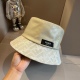 220240401 60 Fendi FF new fisherman hat, made of washed leather fabric, with a head circumference of 57cm