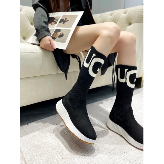 twenty million two hundred and thirty thousand nine hundred and twenty-three ❄️❄️ P280 UGG New Upgraded Little Martin Unique Wool Thermal Design Upper Made of Premium Australian Top Layer Frosted Cowhide+Real Wool Inner Lining Shoe Heel Fashion Versatile 