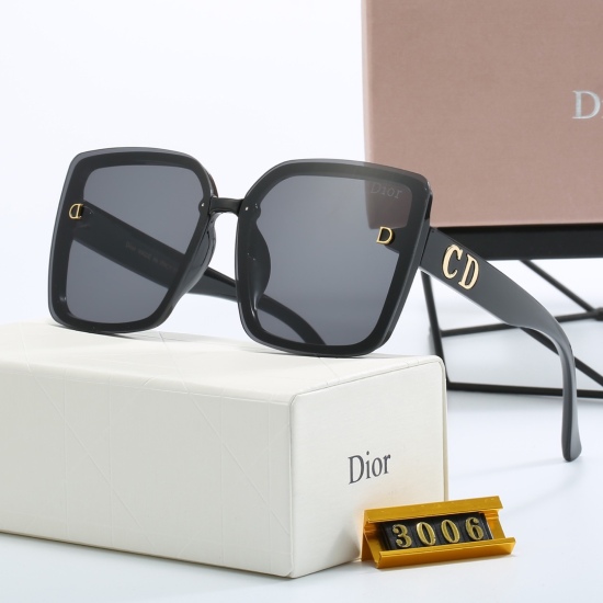 20240330 23 New brand: Dior Dior. Model: 3006. Men's and women's sunglasses, Polaroid lenses, fashionable, casual, simple, high-end, atmospheric, 4-color selection