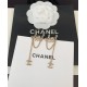 20240413 P60 ch * nel's latest six letter tassel earrings are made of consistent ZP brass material