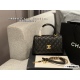 255 box size: 23 * 13cm Xiaoxiangjia Coco Handle handbag with grain leather material, original hardware!!