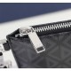 This A5 handbag from 20231126 400 is an elegant and minimalist accessory. Crafted with Dior Grey CD Diamond pattern canvas, inspired by Dior archives, embellished with smooth leather details in the same color tone. There is a patch pocket inside the zippe