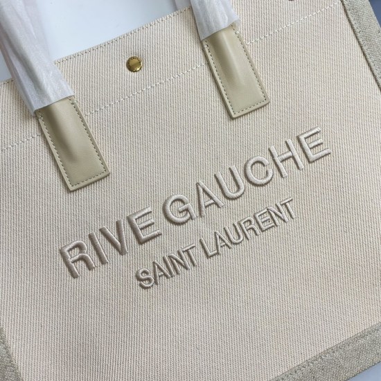 20231128 630 River Gauche Tote Bag Left Bank Shopping Bag: From custom linen fabric to hardware to embroidery techniques, I demand perfection in every detail! ZP has purchased customized molds, to be honest, this is the most difficult shopping bag I have 