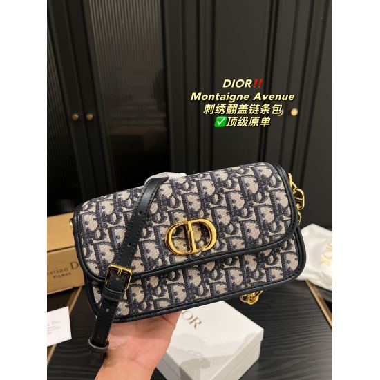 2023.10.07 P310 Complete Package ⚠️ Size 22.11 Dior Montaigne Avenue embroidered flip chain bag ✅ The top-notch original color scheme is high-end, and the classic and exquisite package design also satisfies people in terms of capacity, which is enough to 