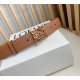 LOEWE (Loewe) counter's latest matching belt [Celebration] [Celebration] Selected pebble grain cowhide leather belt with LOEWE Anagram needle buckle for outstanding craftsmanship and personalized design. Material width: 3.2cm