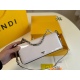 2023.10.26 P220 Large (Folding Box) size: 2210FENDI New First Sight Handbag Crossbody Bag Bright Lacquer Leather with Large Metal F Details, featuring a short chain handle for simple design and unique wearing style, with high recognition ✅ Simple yet soph