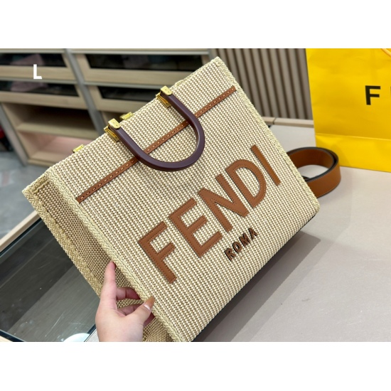 2023.10.26 275size: 36.32cm Fundi peekaboo Shopping Bag: Classic tote design! But the biggest feature of this one is: portable: crossbody!