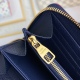 20230908 Louis Vuitton] Top grade original exclusive background M62121 Blue size: 19.5X10 Classic wallet updated! Add four credit card slots and a colorful lining, cut from leather, for a more versatile wallet.