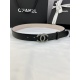 2023.12.14 188 Width 3.0cm Chanel Women's Classic Belt Belt New Smooth Inner Lined Matte Cowhide with Premium Steel Buckles